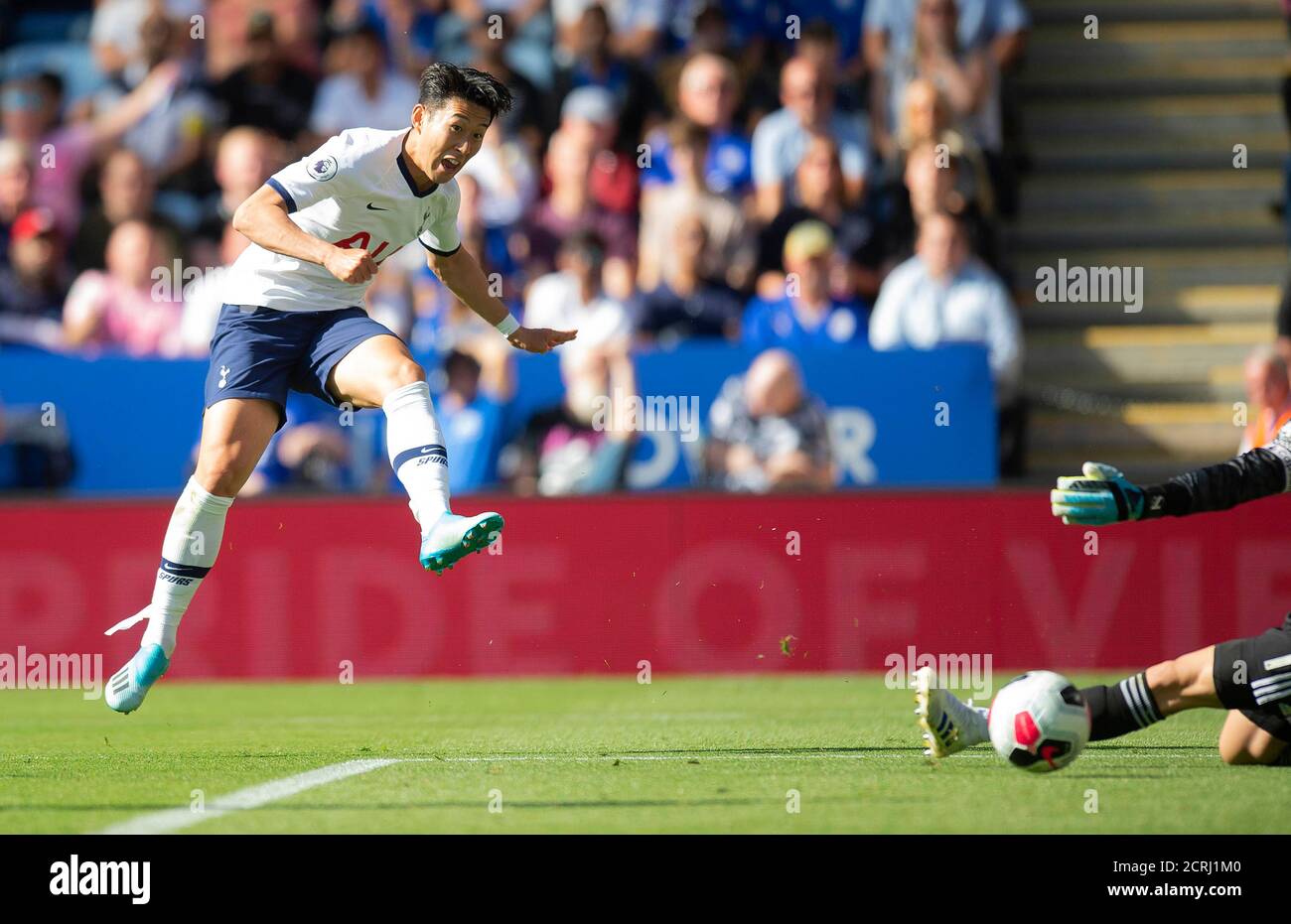 Tottenham Hotspurs' Son Heung-min shoots just wide PHOTO CREDIT : © MARK PAIN / ALAMY STOCK PHOTO Stock Photo