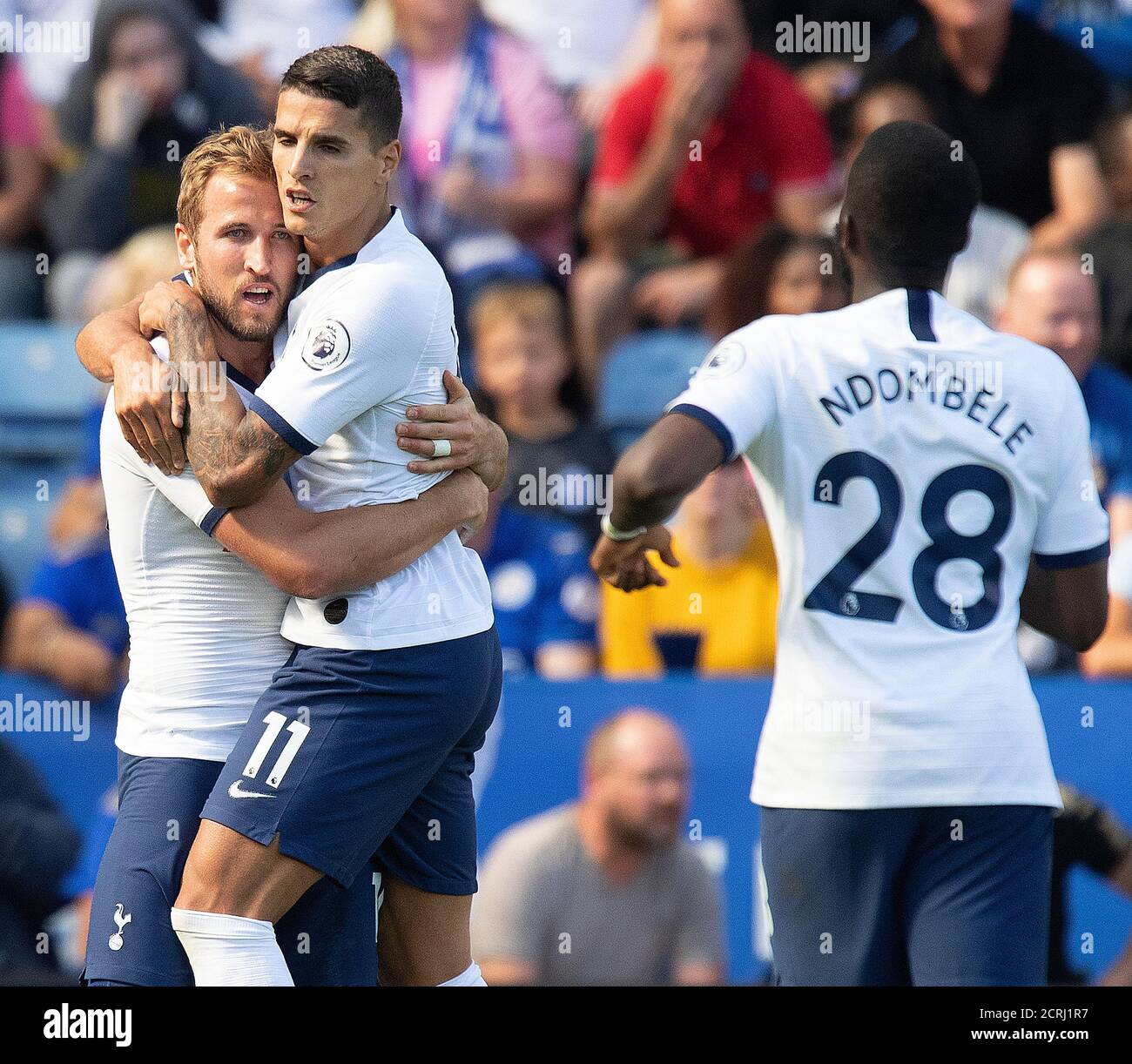 tottenham-hotspurs-harry-kane-celebrates-scoring-hi-res-stock