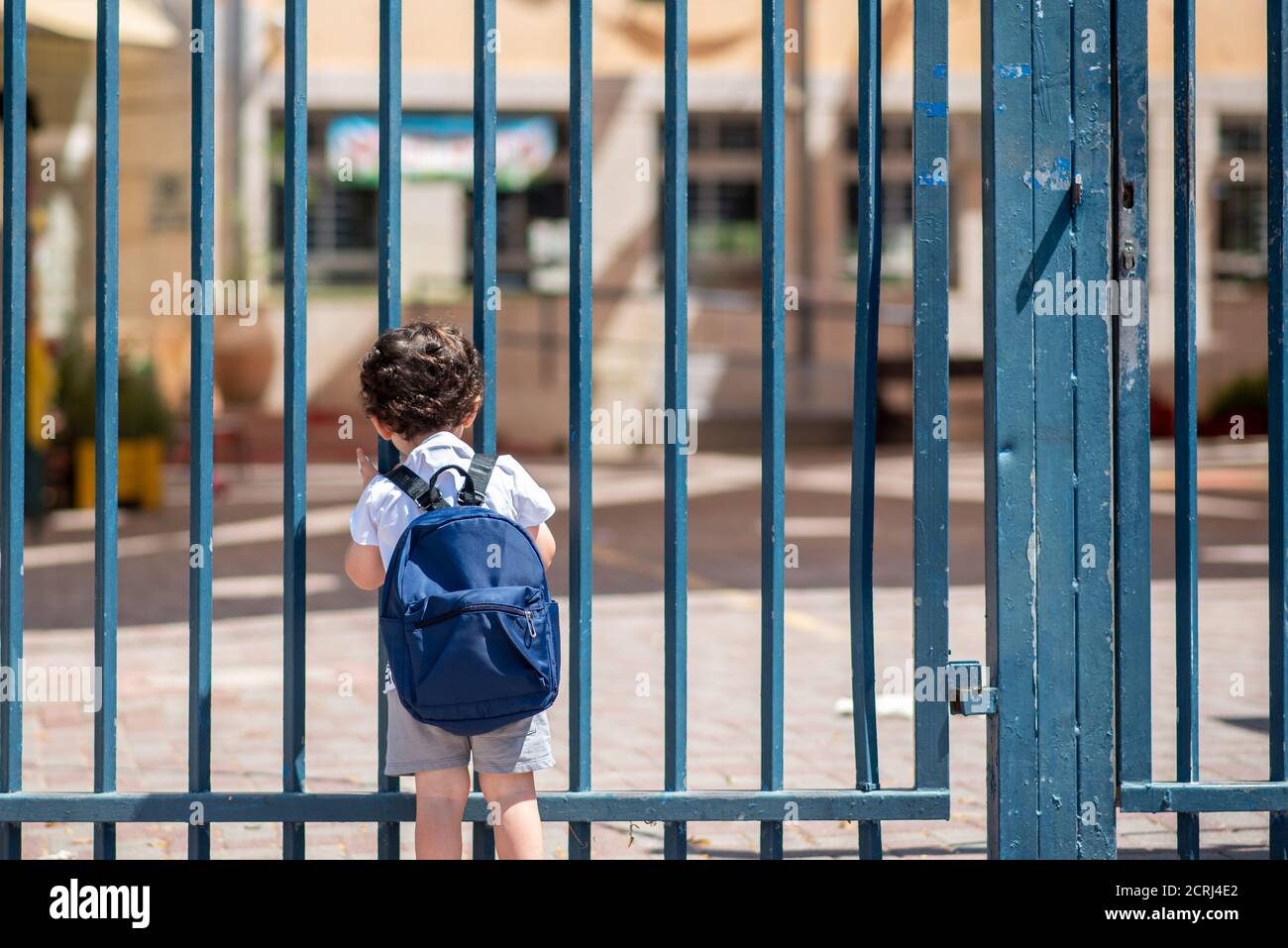 Closed school locked gate hires stock photography and images Alamy