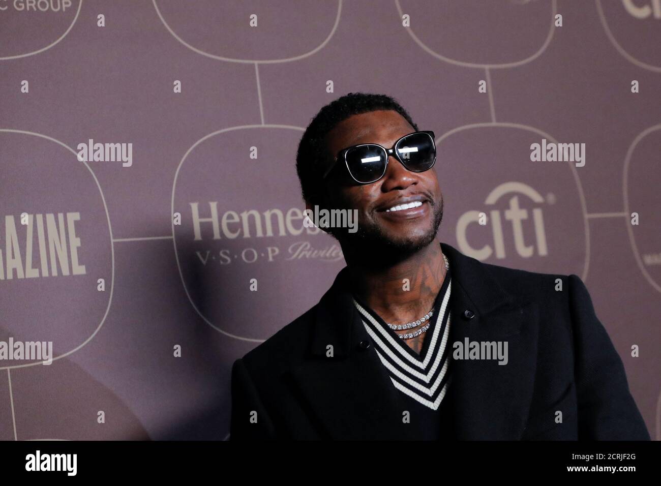 Gucci Mane attends the Warner Music Group Pre-Grammy Party in Manhattan,  New York, U.S., January 25, 2018. REUTERS/Andrew Kelly Stock Photo - Alamy