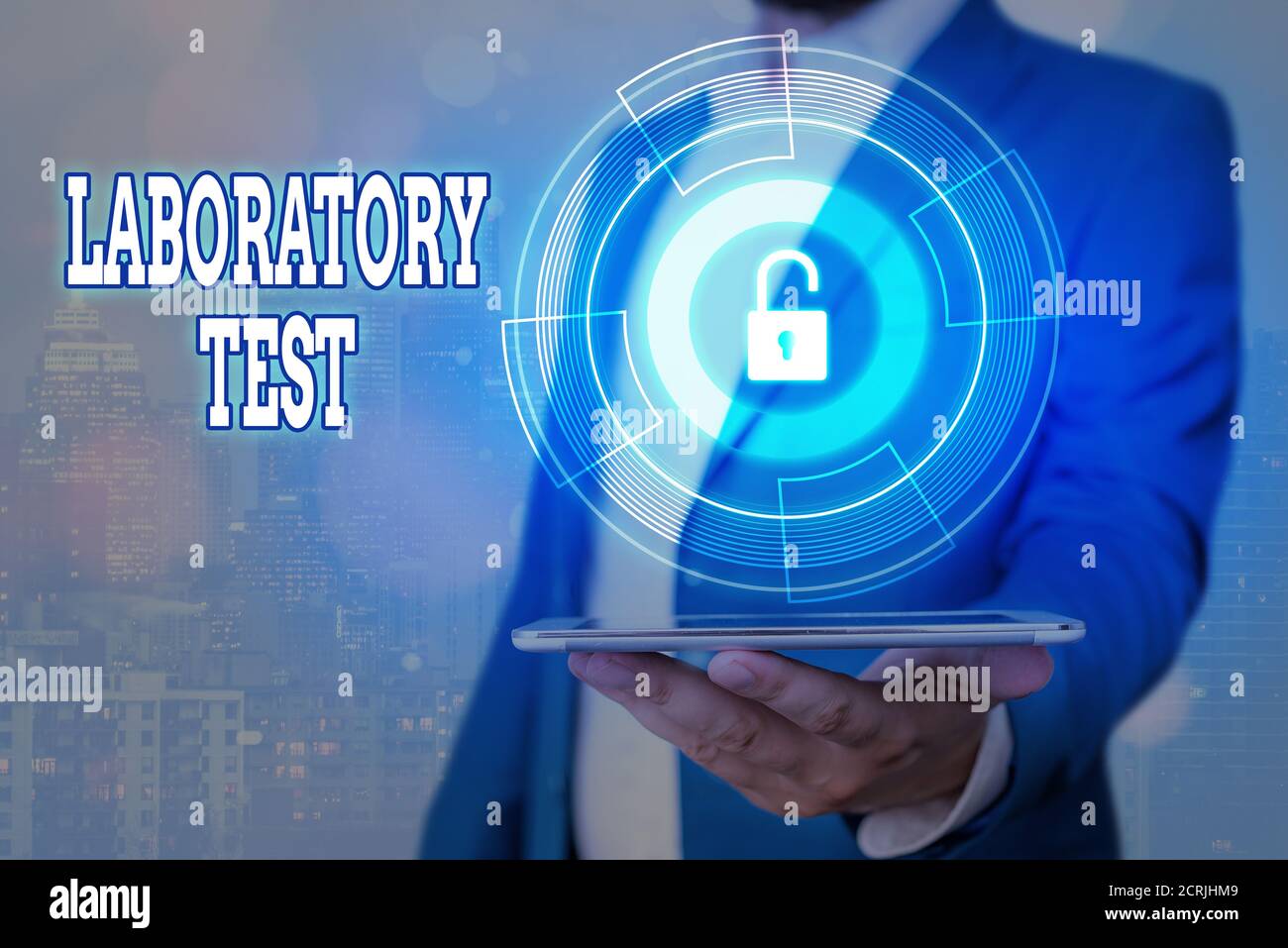 Handwriting text Laboratory Test. Conceptual photo Determination of a ...
