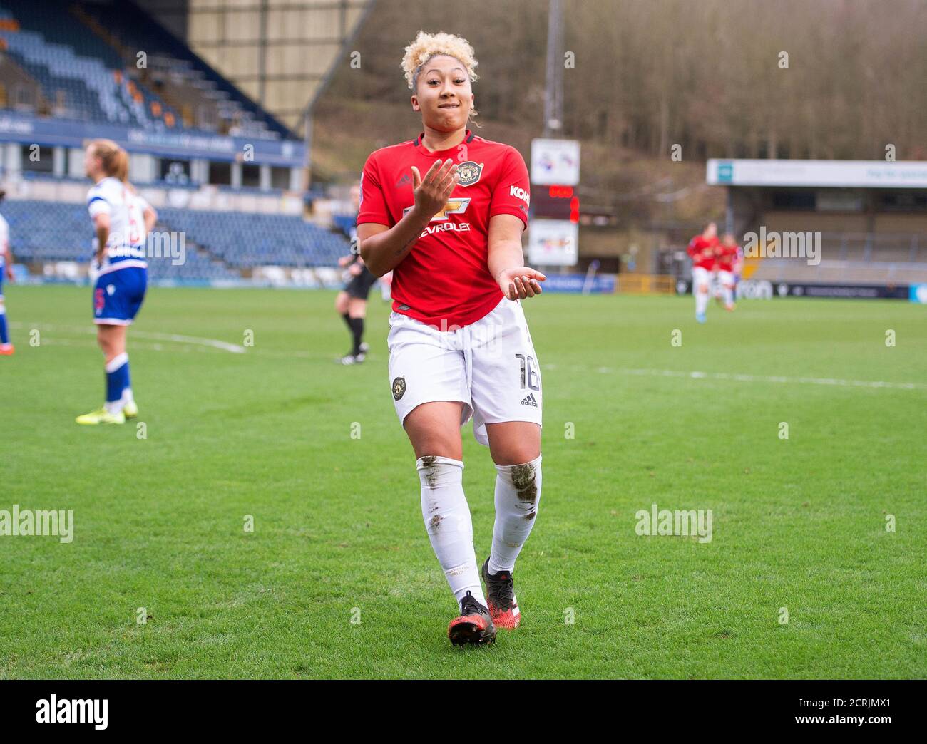 Manchester United s Lauren James celebrates scoring the opening goal Stock Photo Alamy