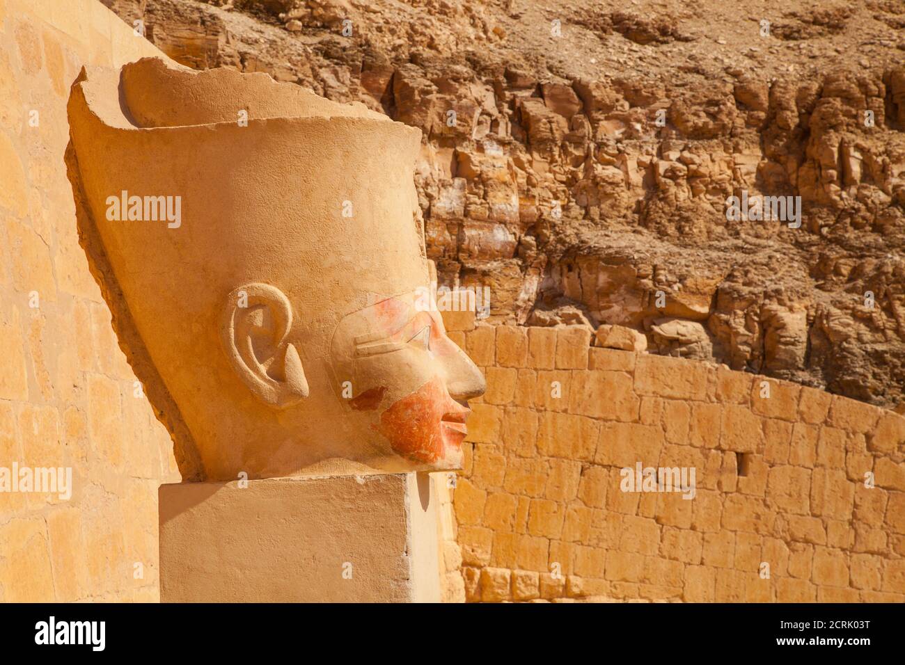 Templo de Hatshepsut, Luxor, Valle del Nilo, Egipto Stock Photo