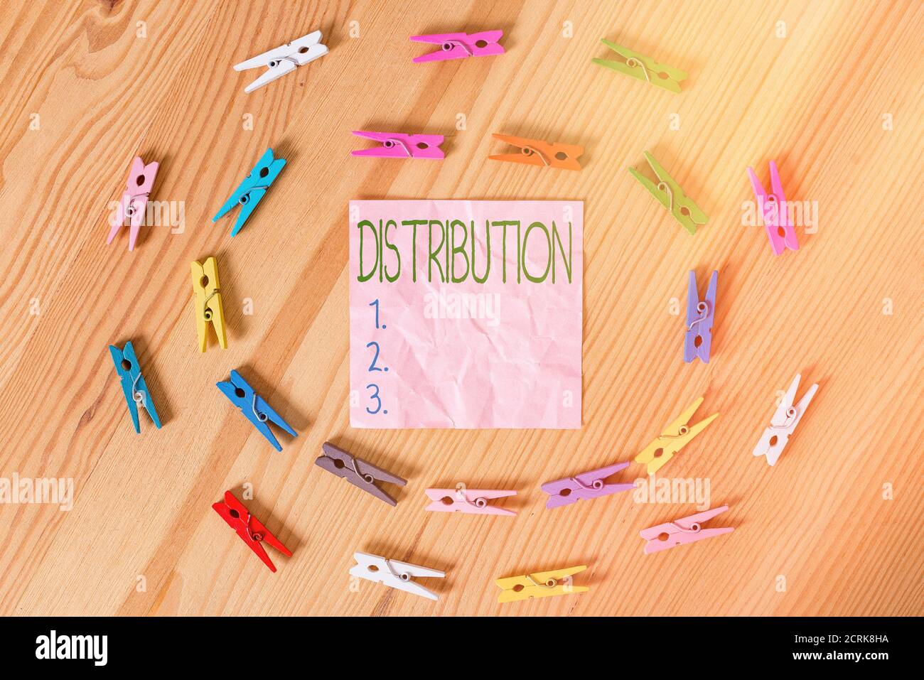 Conceptual hand writing showing Distribution. Concept meaning position ...