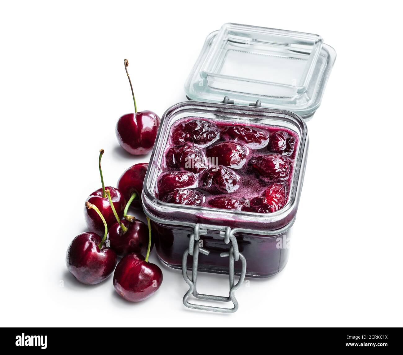 Homemade pickled baby beetroot in glass preserving jarisolated on white ...