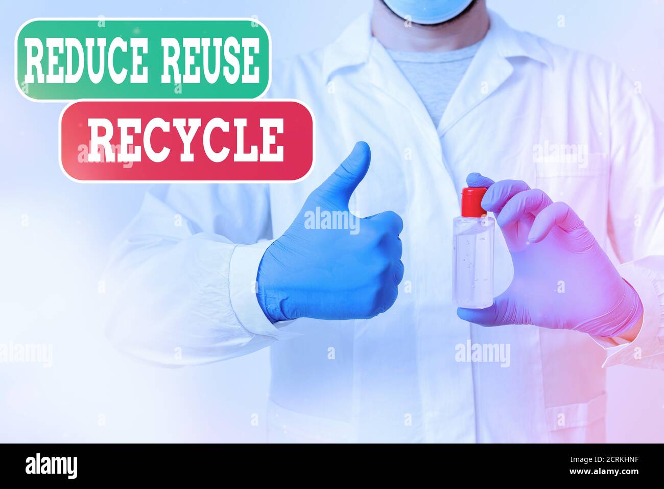 Writing note showing Reduce Reuse Recycle. Business concept for ...