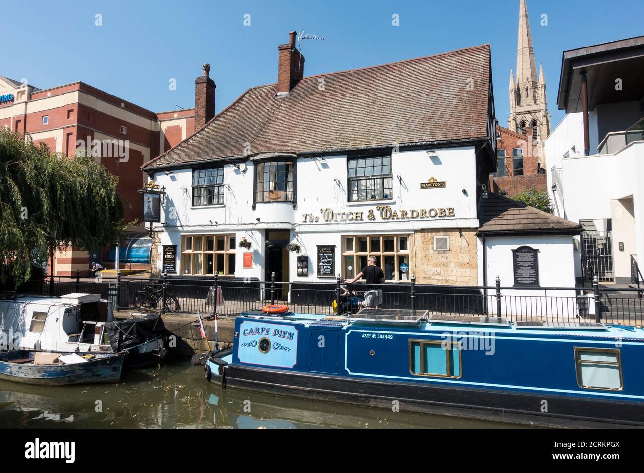 The Witch And Wardrobe public house Lincoln July 2020 Stock Photo