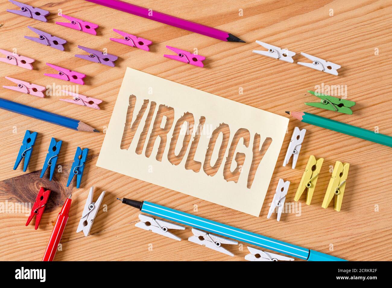 Virology Lettering Handwriting text Virology. Conceptual photo branch of science dealing ...