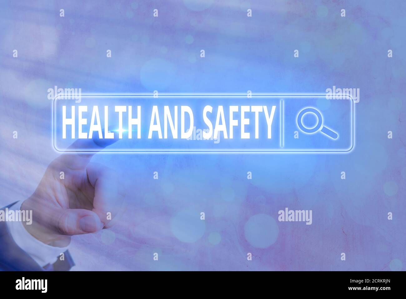 Writing note showing Health And Safety. Business concept for procedures