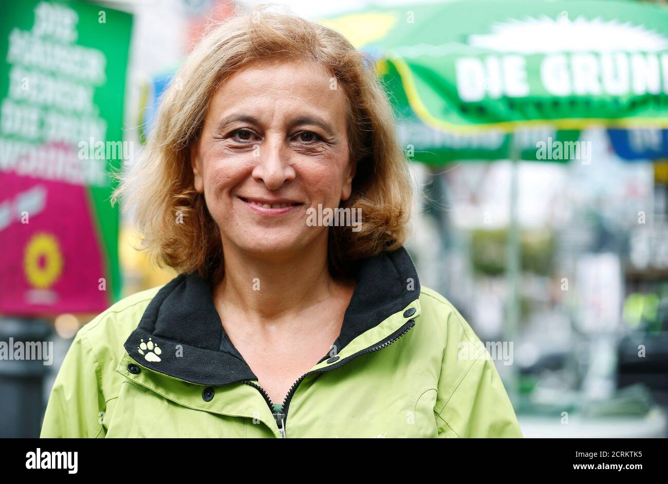 https www alamy com canan bayram candidate of the of the environmental greens party die gruenen for the upcoming federal election campaigns in berlin germany september 7 2017 reutershannibal hanschke image375991257 html
