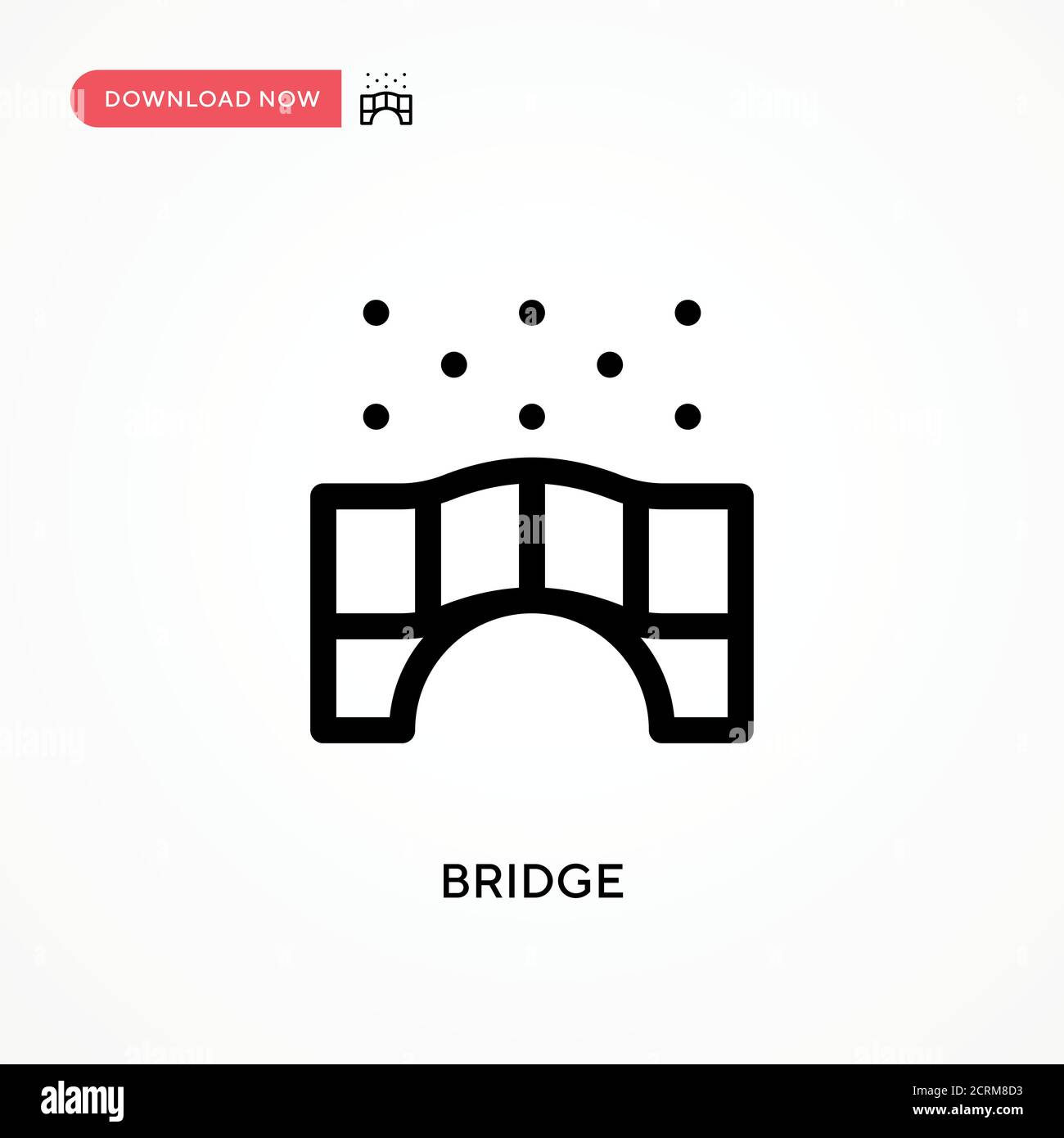 Bridge Simple Vector Icon Modern Simple Flat Vector Illustration For