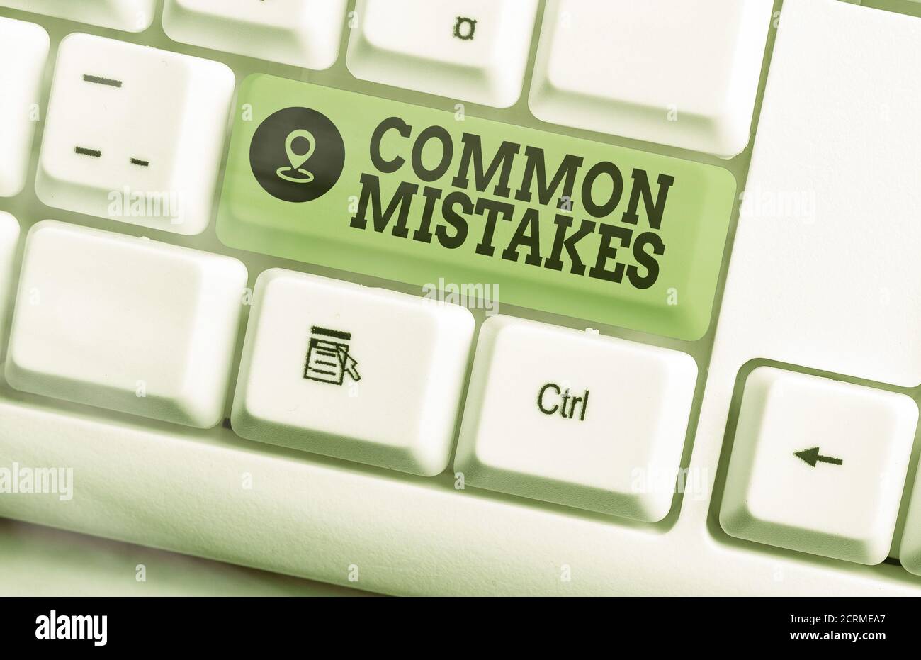 Text sign showing Common Mistakes. Business photo text actions that are ...