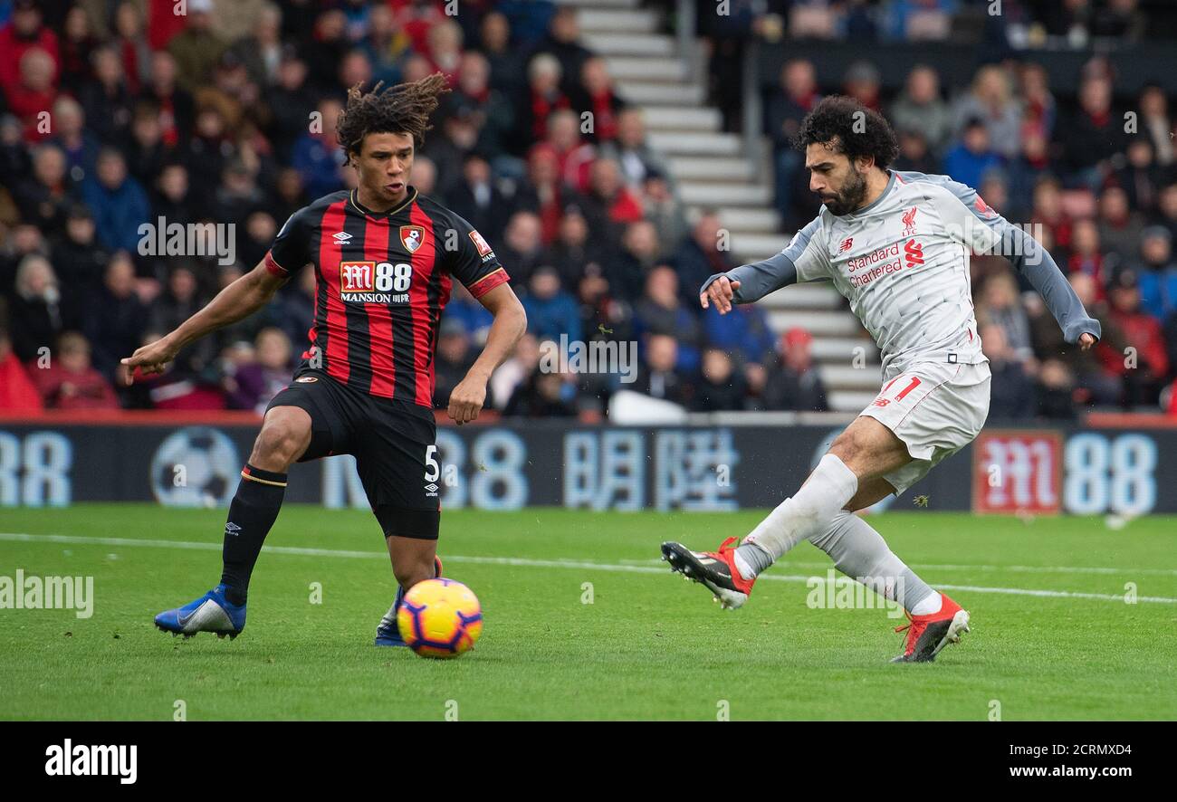 Mohamed Salah. Bournemouth v Liverpool. Premier League. Picture : © Mark Pain / Alamy Stock Photo