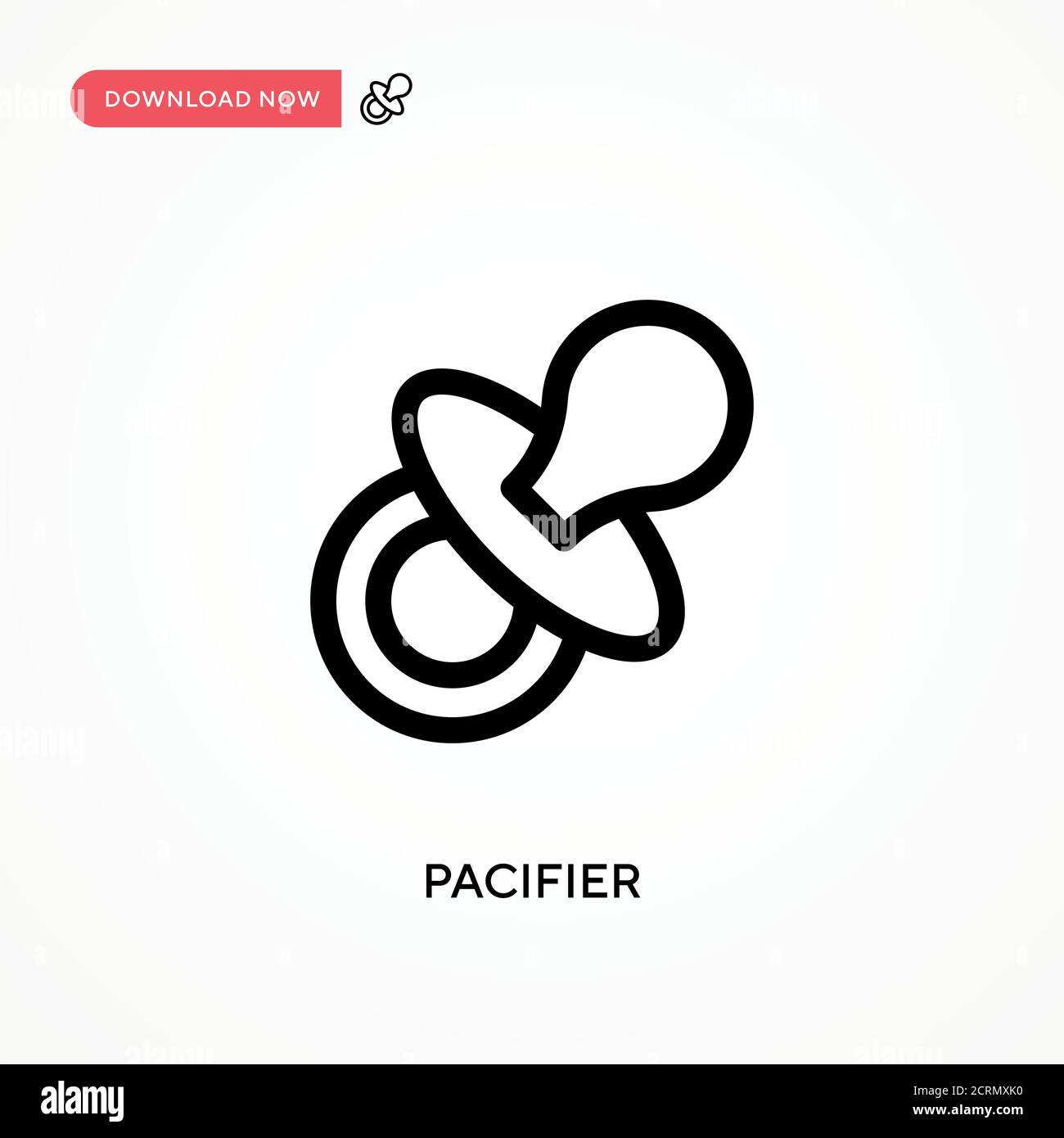 Pacifier Simple vector icon. Modern, simple flat vector illustration ...