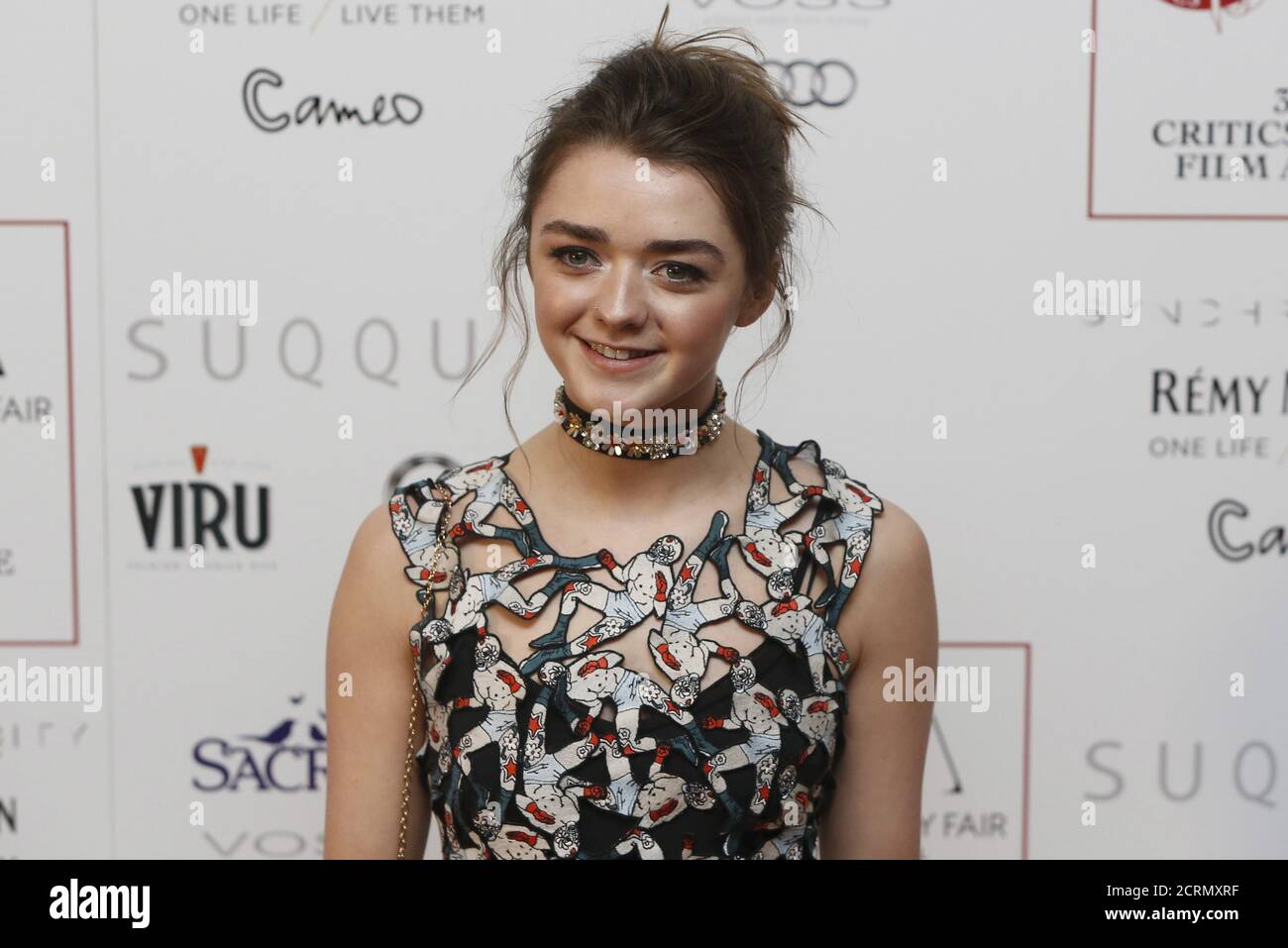 British actress Maisie Williams poses for photographers at the 36th London Critics' Circle Film Awards in London, Britain January 17, 2016. REUTERS/Neil Hall Stock Photo