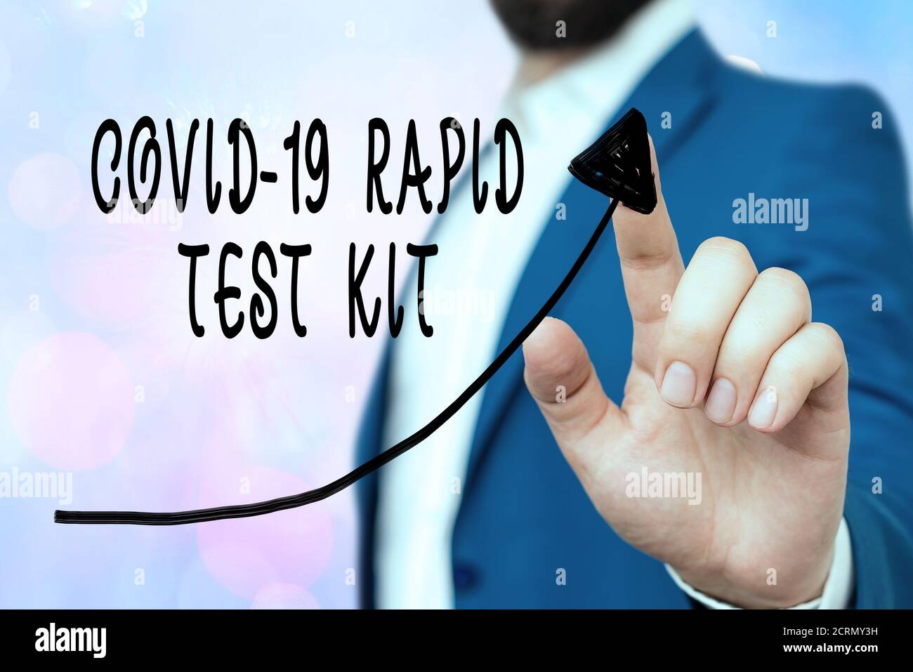 Conceptual hand writing showing Rapid Test Kit. Concept meaning ...