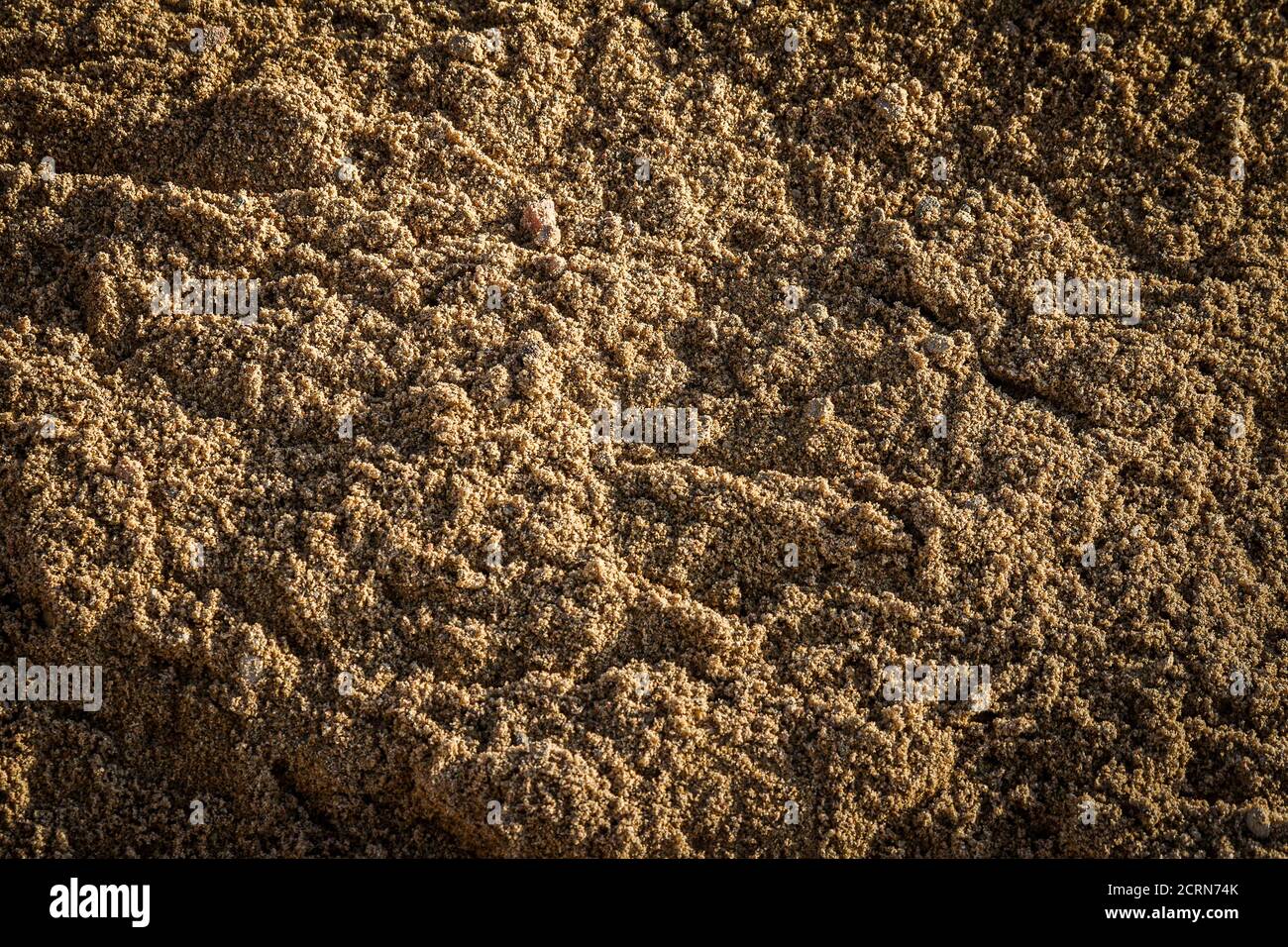 Background of scattered sand fine gravel texture Stock Photo