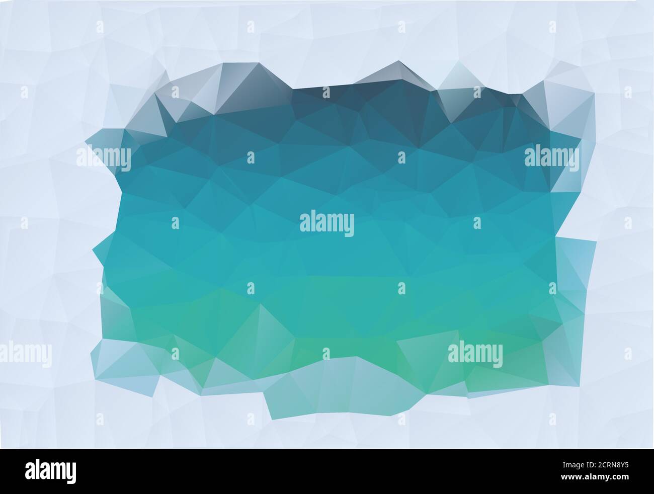Cool White Triangles Frame Abstract Low Poly Gradient Polygonal Background With Dots Connected Lines Vector Illustration Stock Vector
