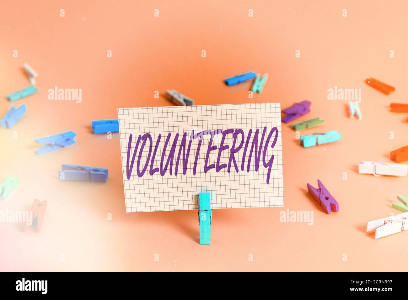 Writing note showing Volunteering. Business concept for an individual ...