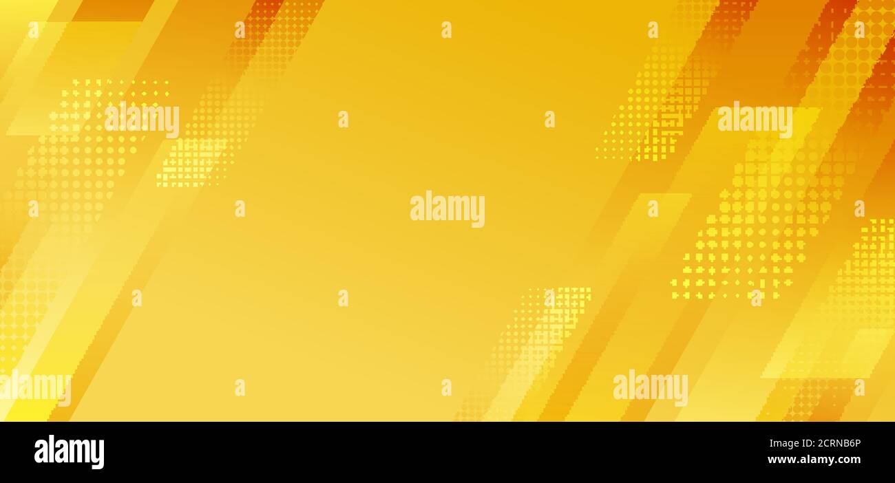 Abstract yellow diagonal stripes geometric with halftone effect ...