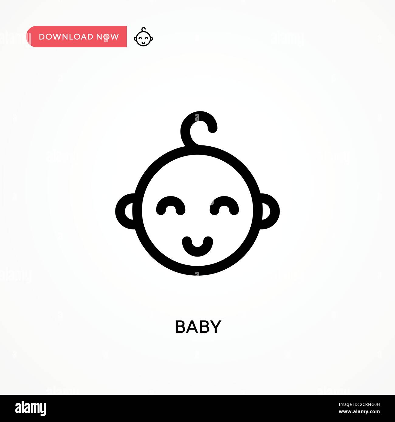 Baby Simple vector icon. Modern, simple flat vector illustration for ...