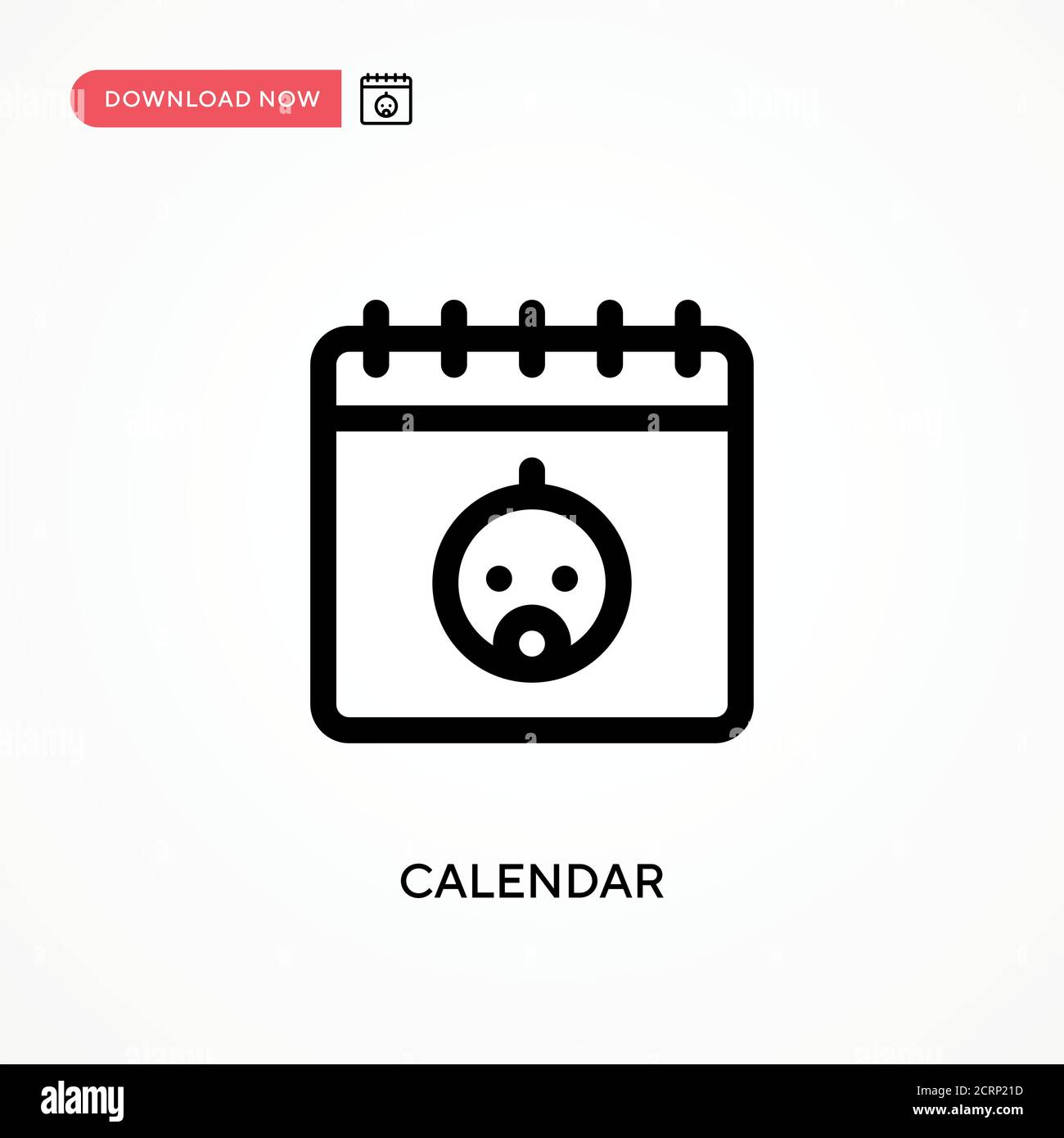 Calendar Simple vector icon. Modern, simple flat vector illustration ...