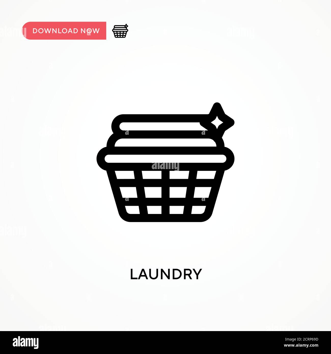 Laundry Simple vector icon. Modern, simple flat vector illustration for ...