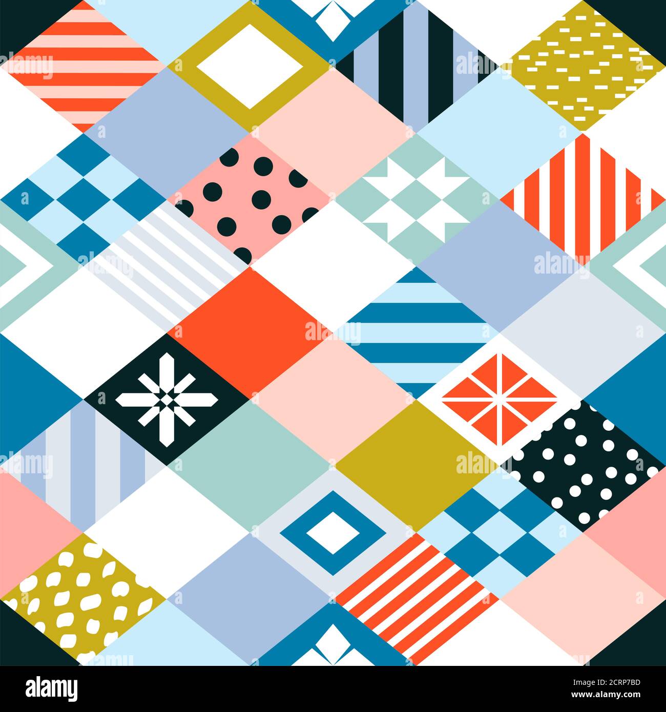 Vector seamless cube shape rhombus hi-res stock photography and images ...