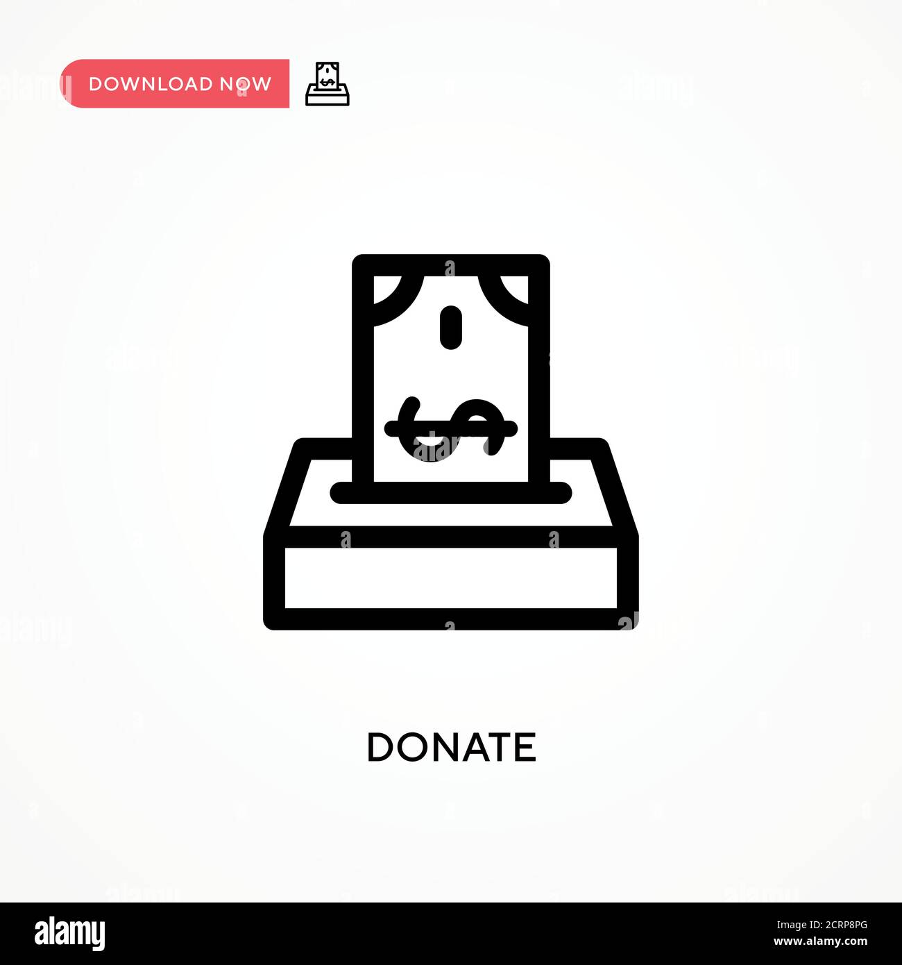 Donations food in cardboard box Stock Vector Images - Alamy