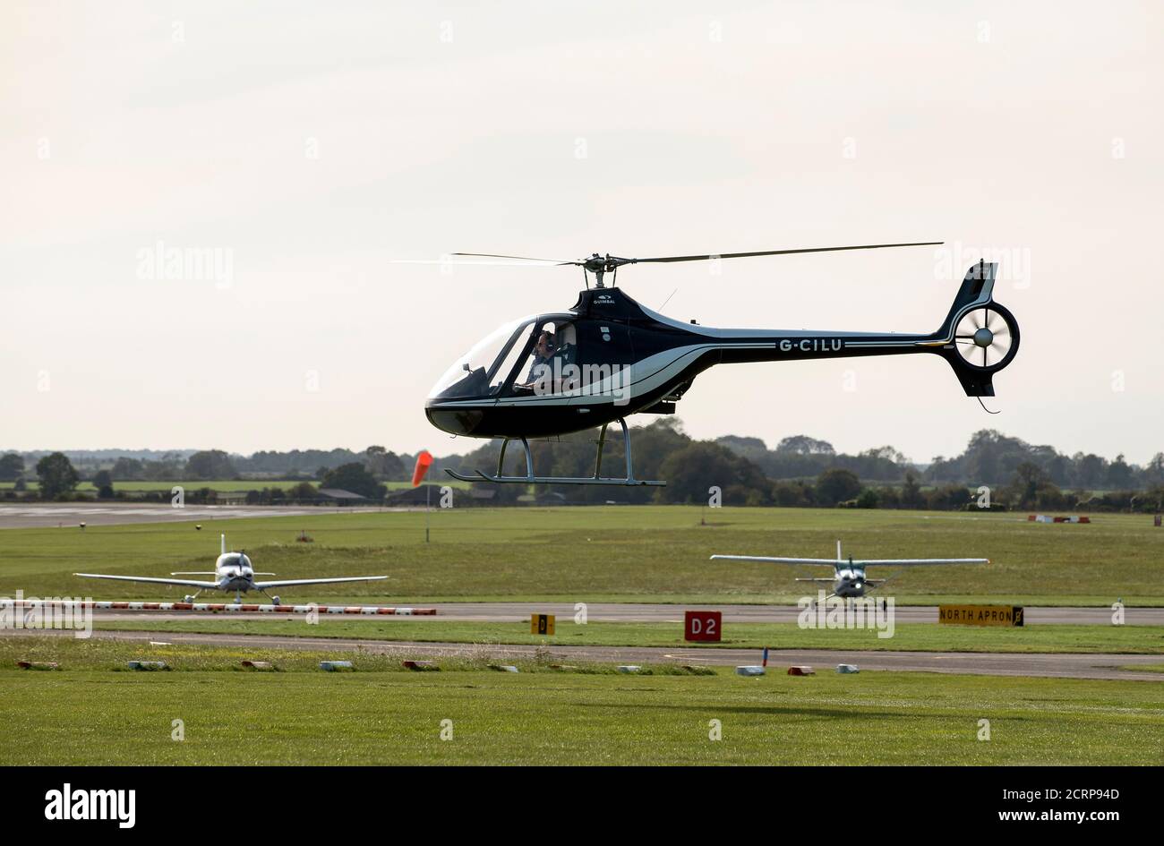 Cotswold Airport, Cirencester, Gloucestershire, UK. 2020. Helicopter