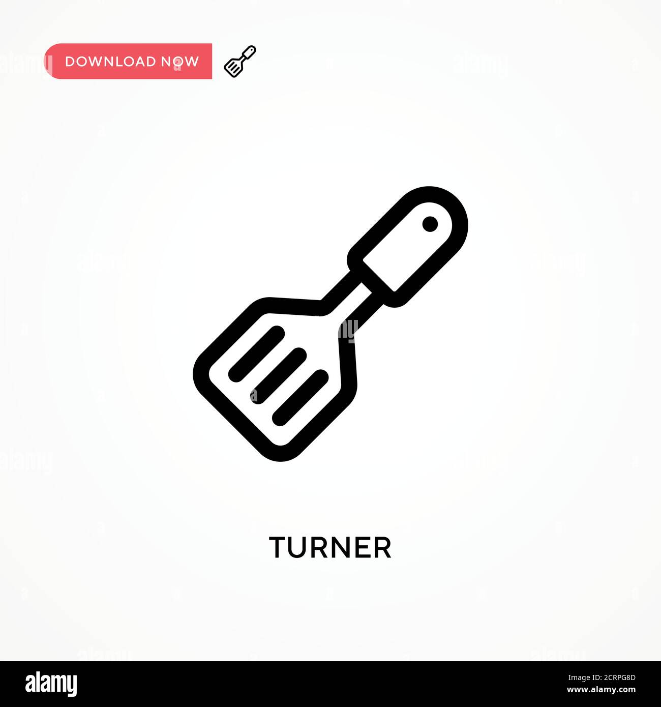 Turner Simple vector icon. Modern, simple flat vector illustration for web site or mobile app Stock Vector