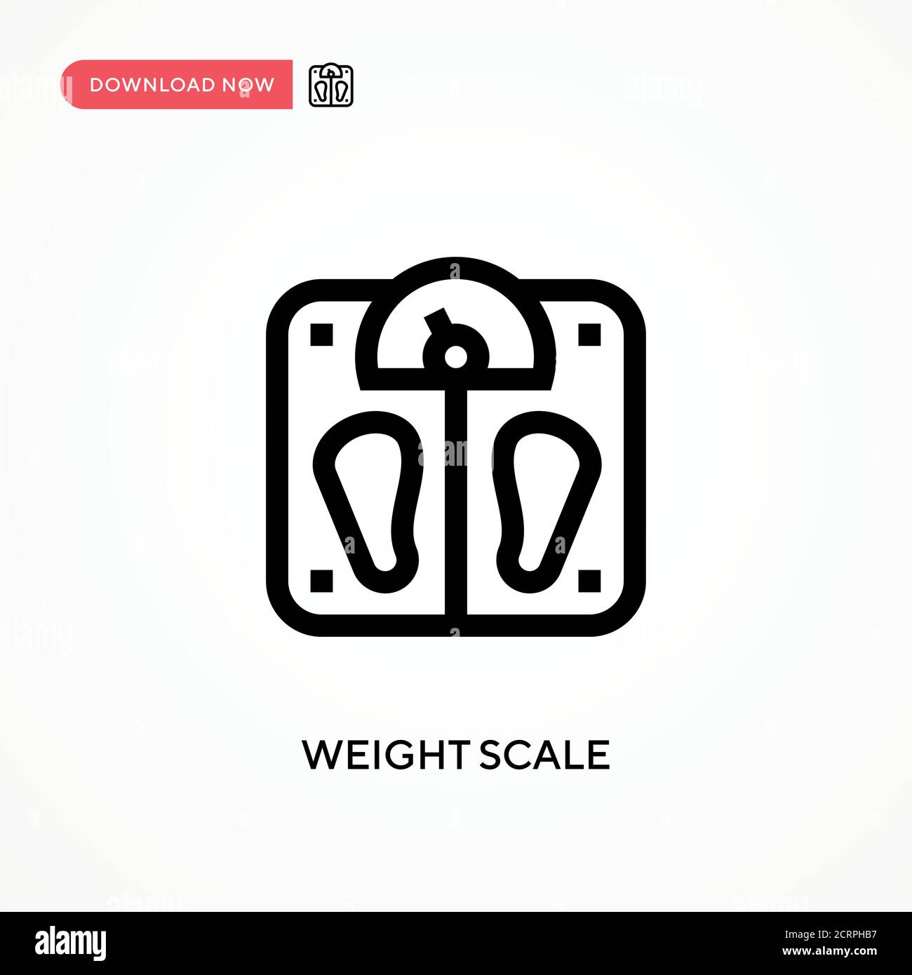 Weight scale Simple vector icon. Modern, simple flat vector ...