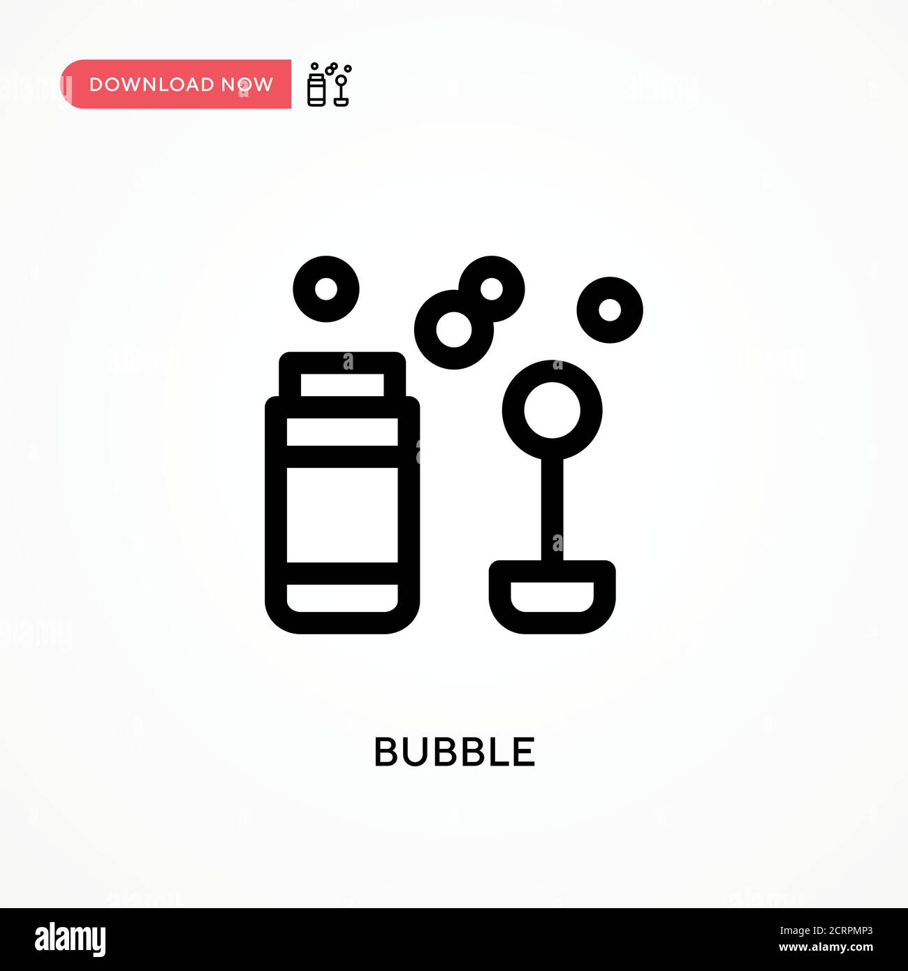 Bubble Simple vector icon. Modern, simple flat vector illustration for ...