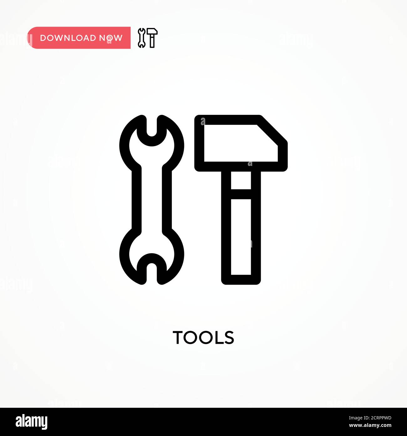 Tools Simple vector icon. Modern, simple flat vector illustration for ...