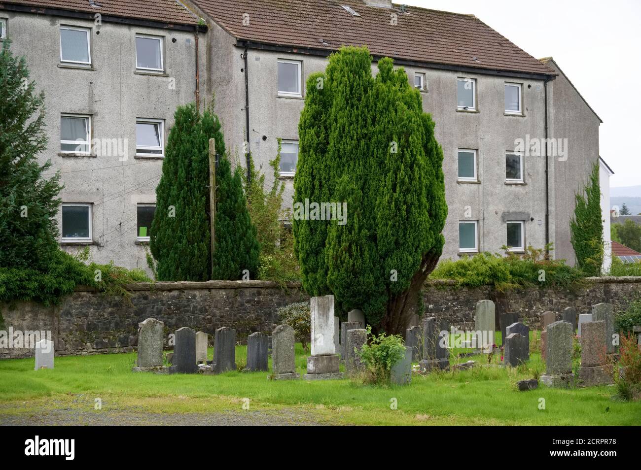Derelict abandoned council house in poor housing crisis ghetto estate