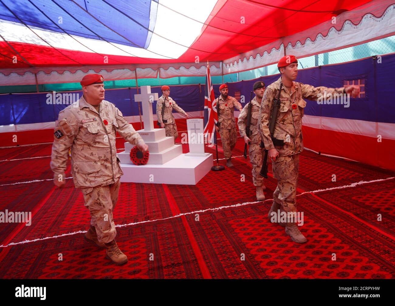 canadian-soldiers-leave-after-attending-a-ceremony-on-remembrance