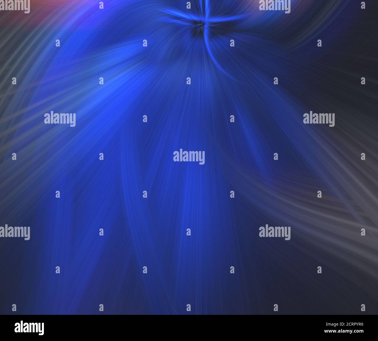 Abstract bright blue white black striped background with swirl shapes ...
