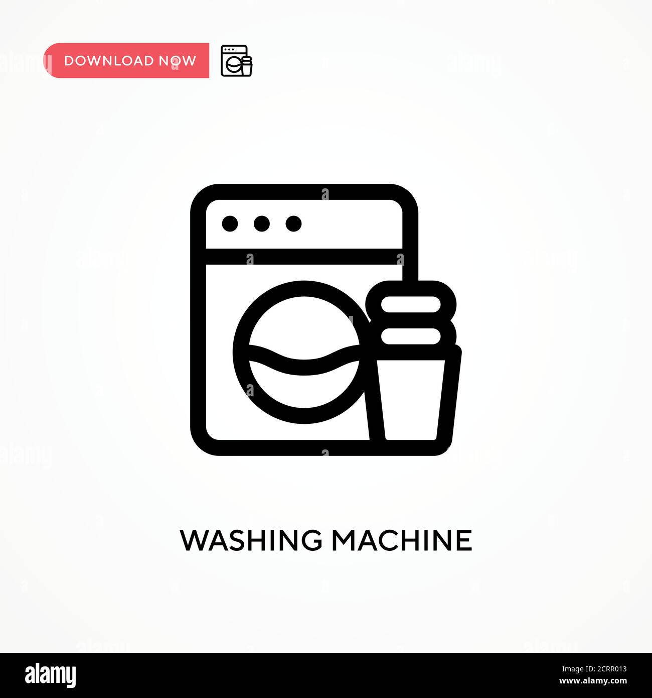 Washing machine Simple vector icon. Modern, simple flat vector ...
