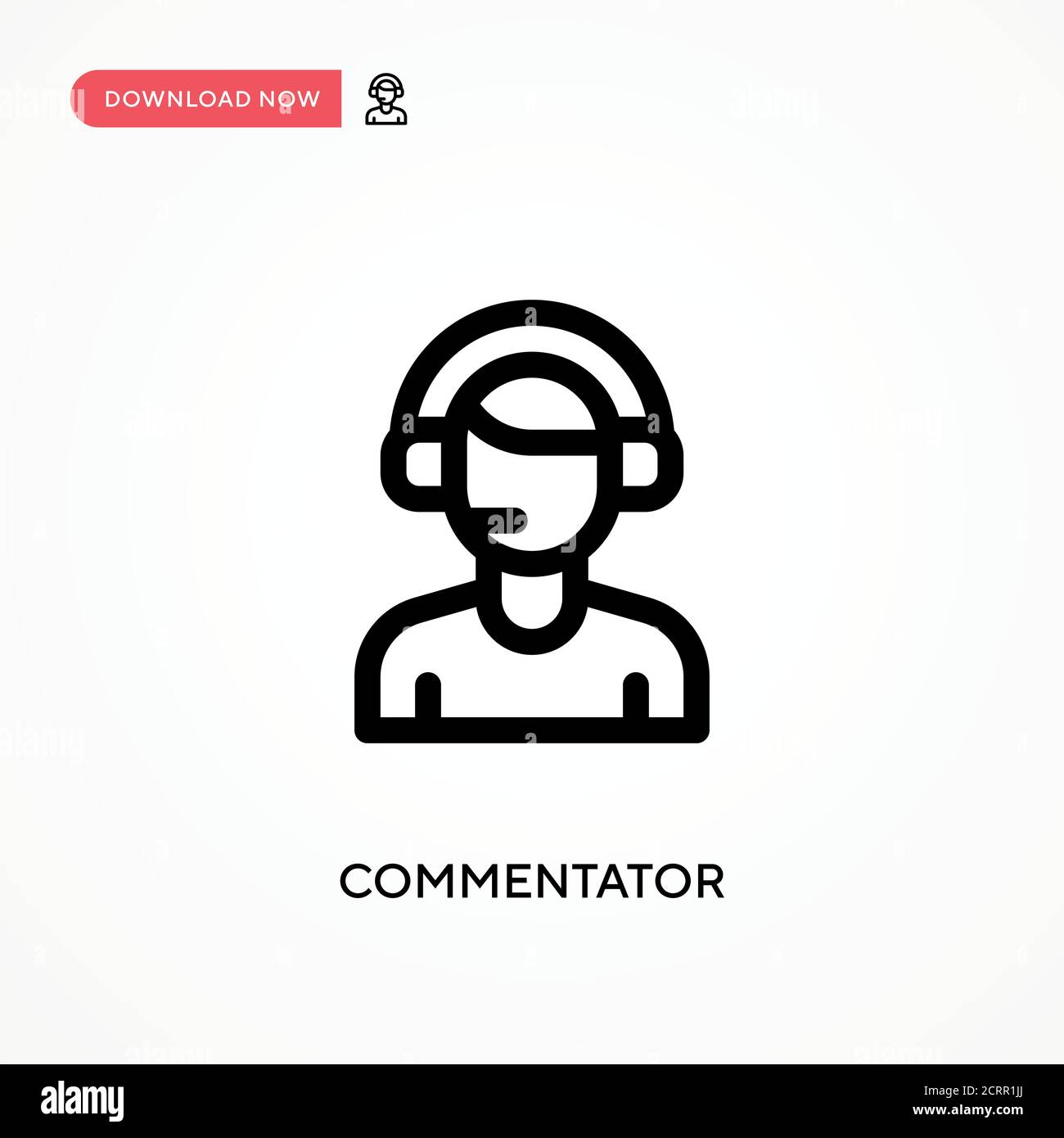 Commentator box Stock Vector Images - Alamy