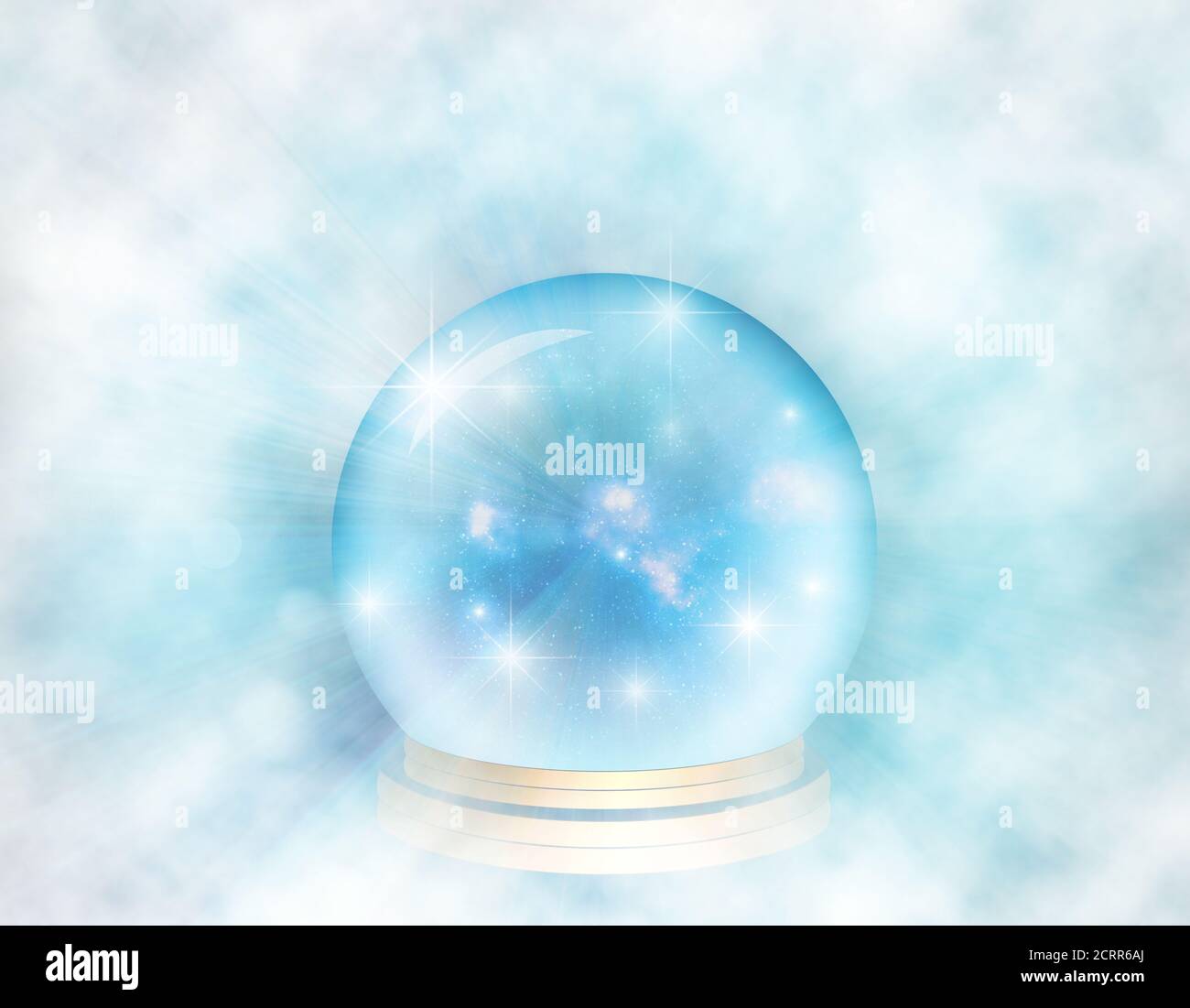 Abstract illustration of a glass globe for Stock Photo