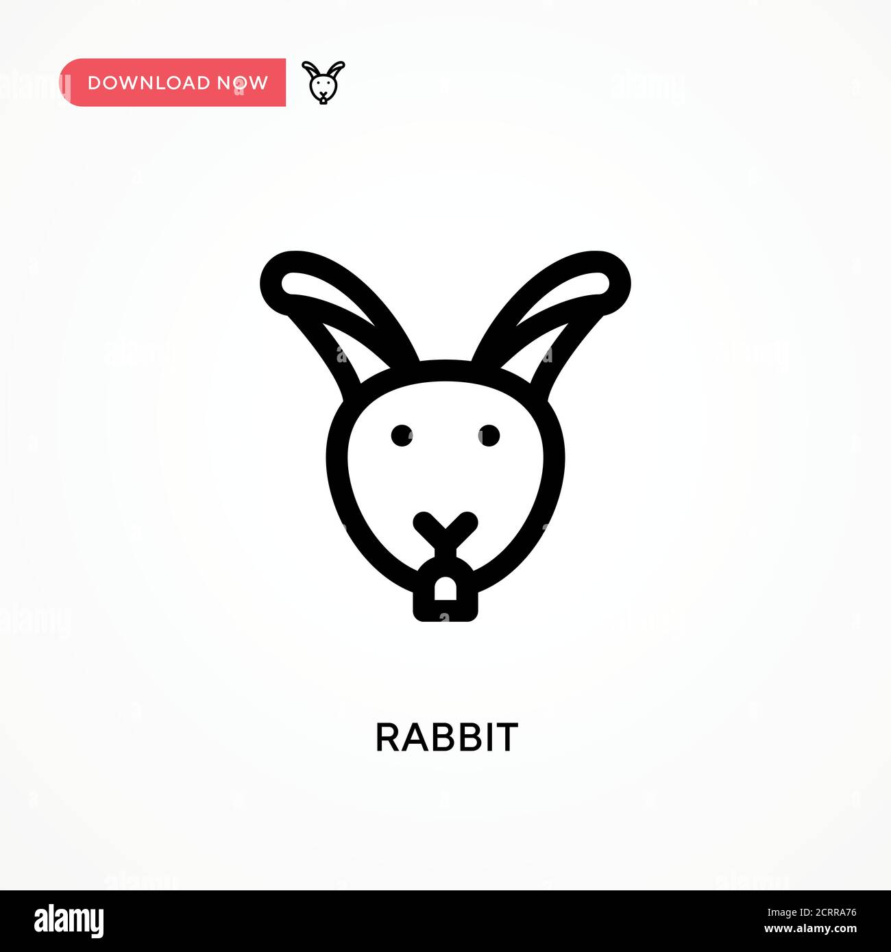 Rabbit Simple vector icon. Modern, simple flat vector illustration for ...