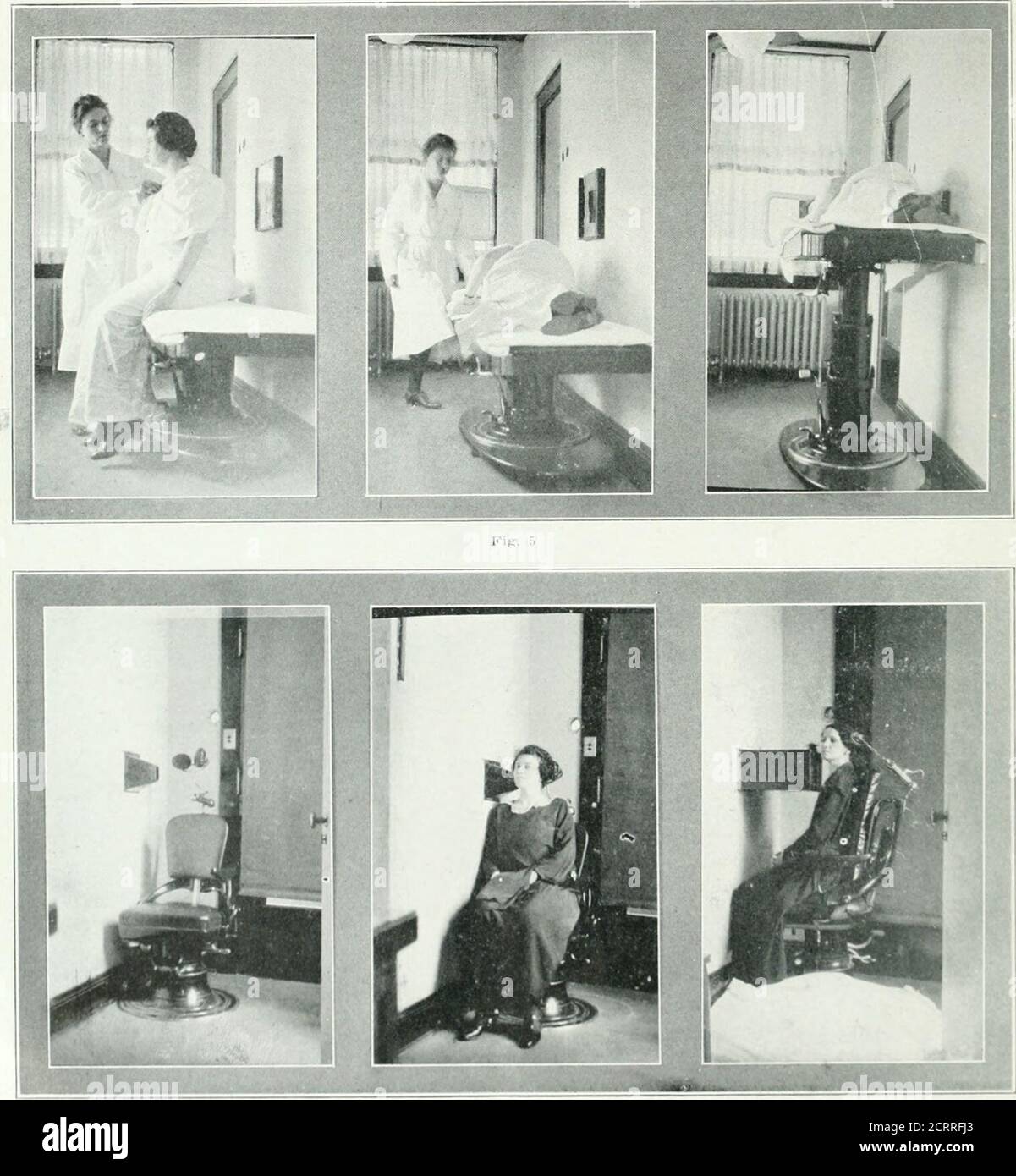 . Archives of physical medicine and rehabilitation . erpendicular wall,particularly if water phantoms are used.Figure 4 illustrates the authors owninstallation and is shown particularly toindicate those important things whichthe operator is able to observe fromone position. It may be well to callattention to the following: That fromone position the operator is able to ob-serve patient No. I by direct viewthrough leaded glass in door; that she observes patient No. 2 in a mirror whichreflects the image of patient No. 2through the panel of glass in partitionbetween the two treatment rooms; thatsh Stock Photo