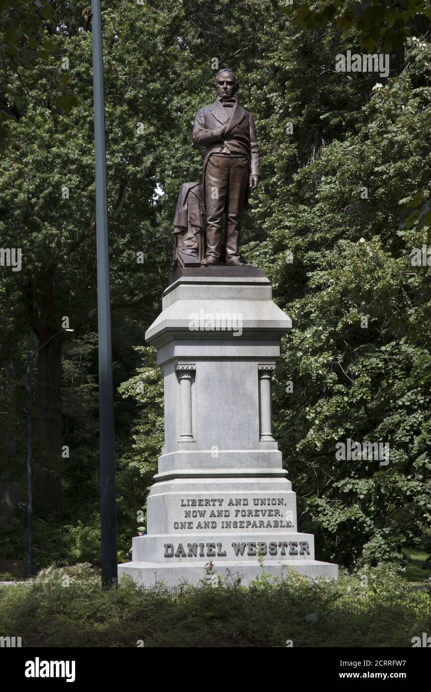 Prominent statue of Daniel ster in Central Park, New York City Stock Photo Alamy