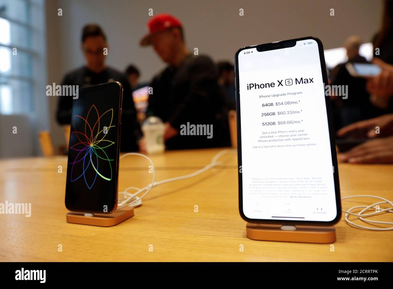 The new Apple iPhone Xs Max and iPhone X are seen on display at the Apple  Store in Manhattan, New York, U.S., September 21, 2018. REUTERS/Shannon  Stapleton Stock Photo - Alamy