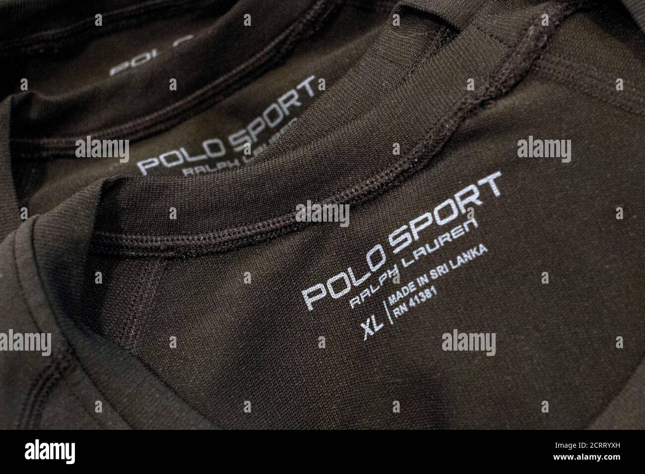 Ralph Lauren's PoloTech shirts, embedded with sensors that read real-time  biometric data, are displayed during a presentation in New York, August 20,  2015. The PoloTech shirt will measure heart rate and calories