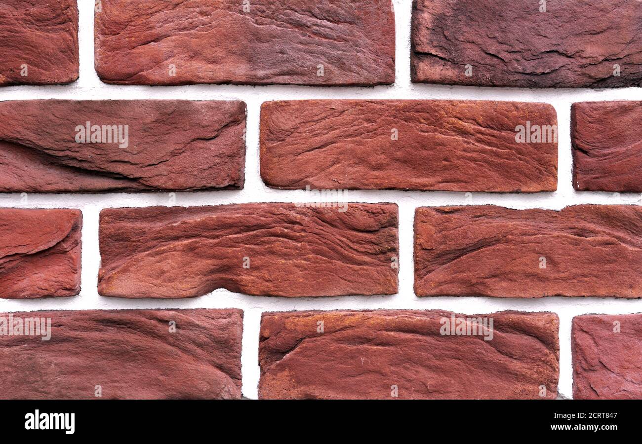 Brick Wall Of Red Bricks Background And Texture Of Brickwork Stock Photo Alamy
