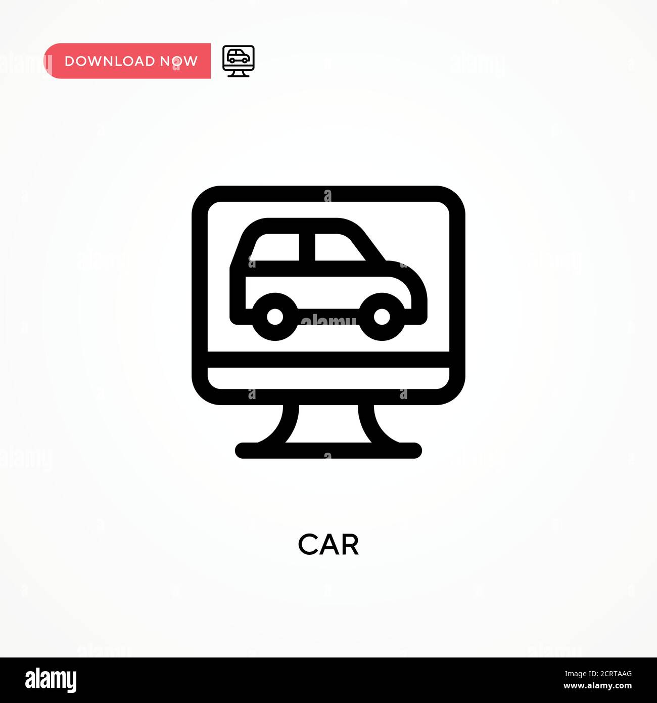 Car Simple vector icon. Modern, simple flat vector illustration for web ...