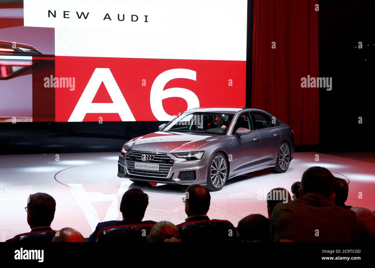 The new Audi A6 is seen during a presentation at the 88th International  Motor Show at Palexpo in Geneva, Switzerland, March 6, 2018. REUTERS/Denis  Balibouse Stock Photo - Alamy
