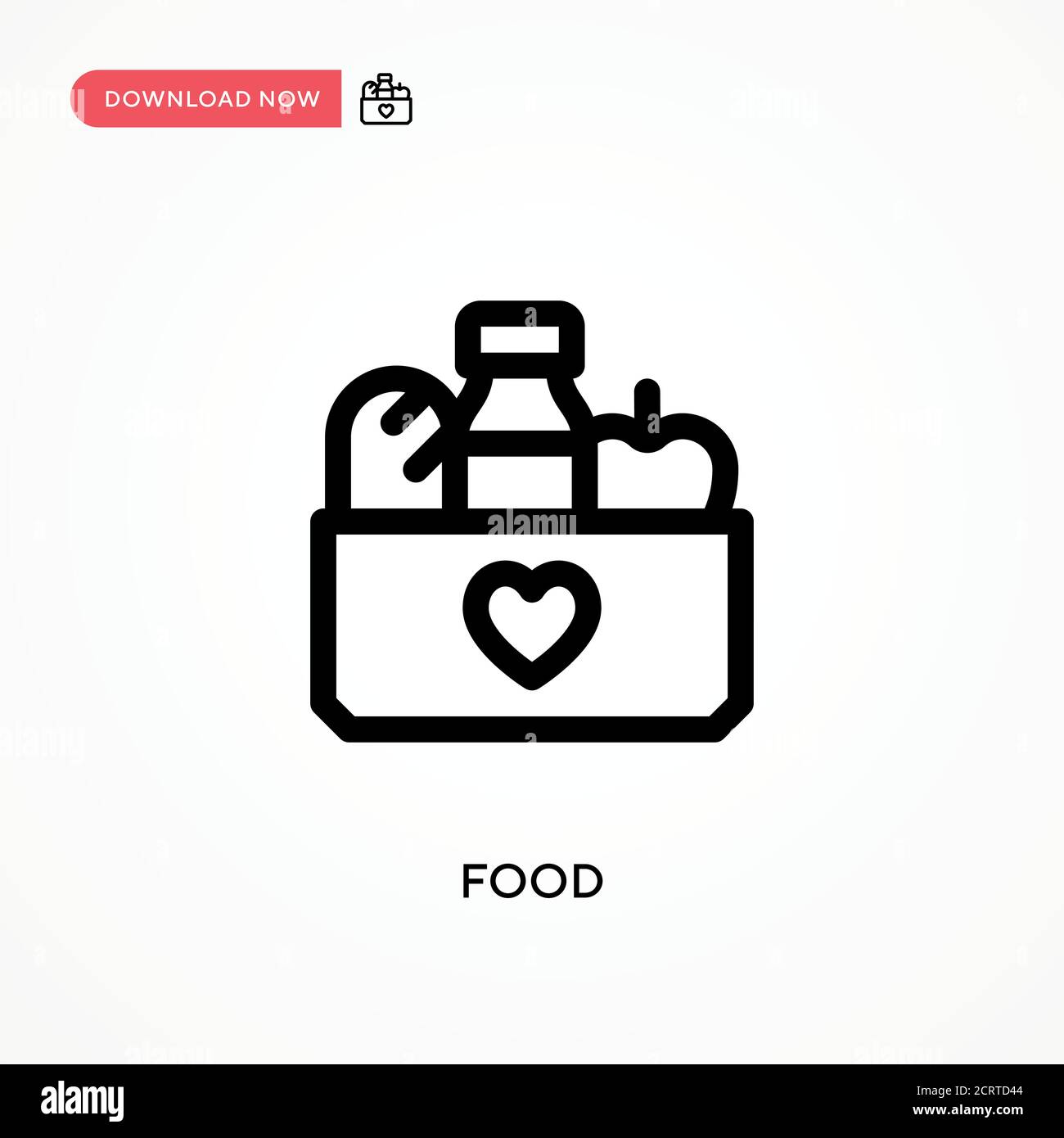 Food Simple vector icon. Modern, simple flat vector illustration for ...