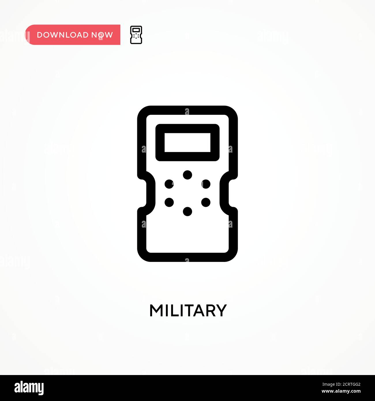 Military Simple vector icon. Modern, simple flat vector illustration ...